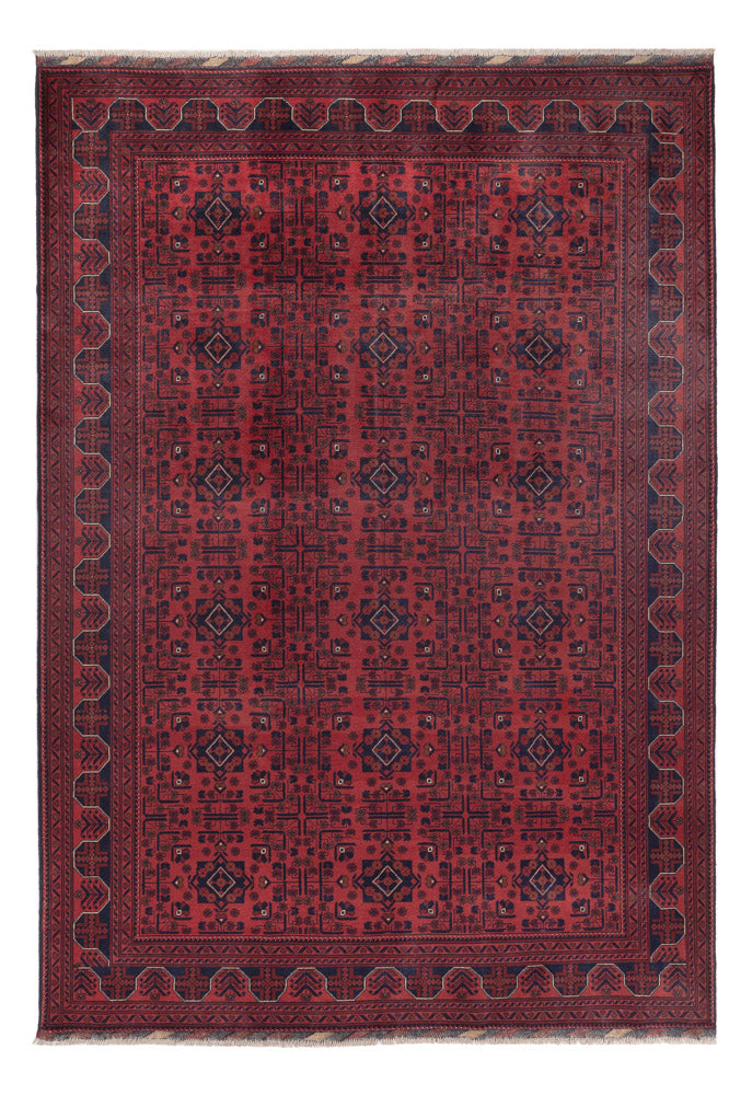 Afghan Teppich - Kunduz - 288 x 197 cm - dunkelrot