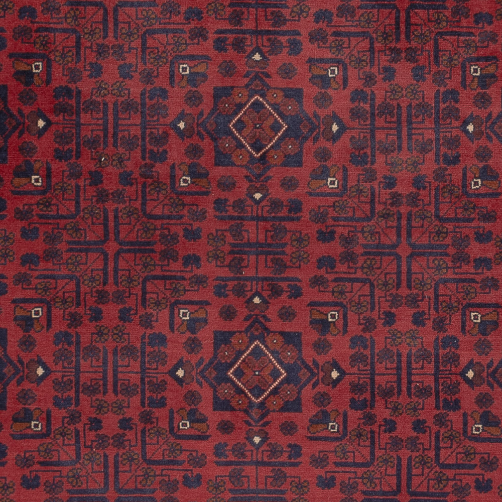 Afghan Teppich - Kunduz - 285 x 199 cm - dunkelrot