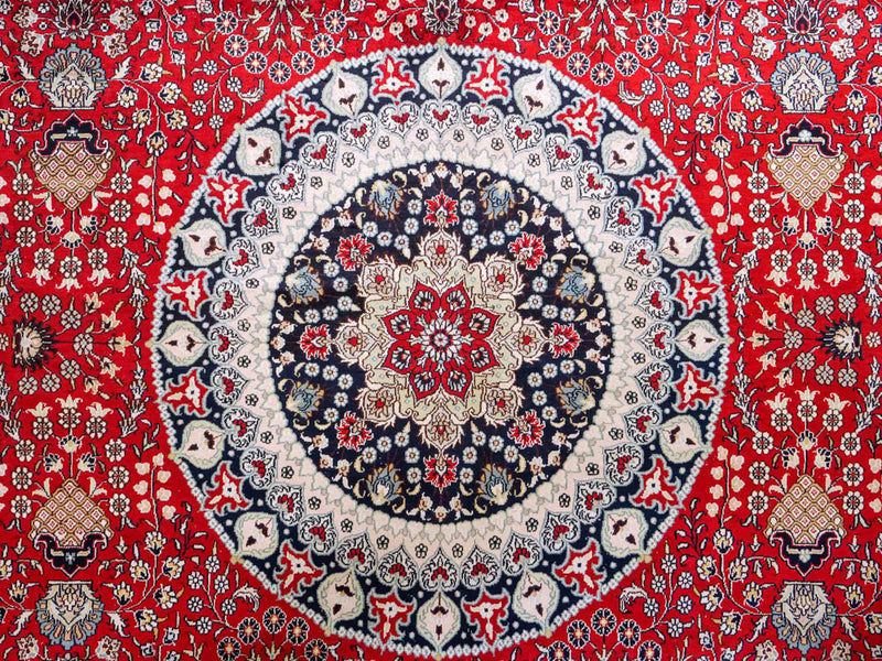 Seidenteppich - China Seide - 370 x 272 cm - rot