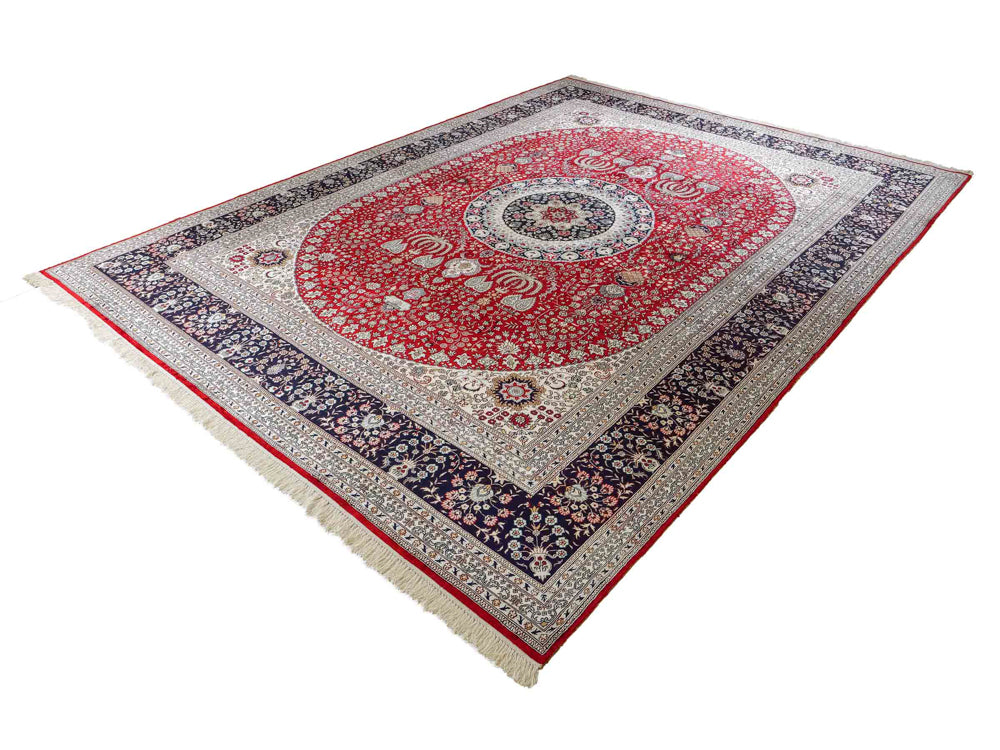 Seidenteppich - China Seide - 370 x 272 cm - rot