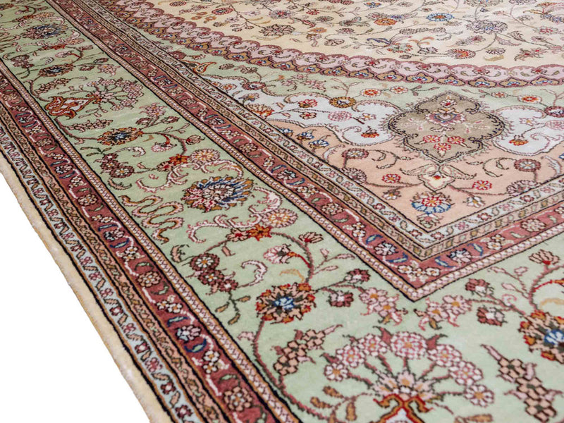Seidenteppich - China Seide - 366 x 277 cm - beige