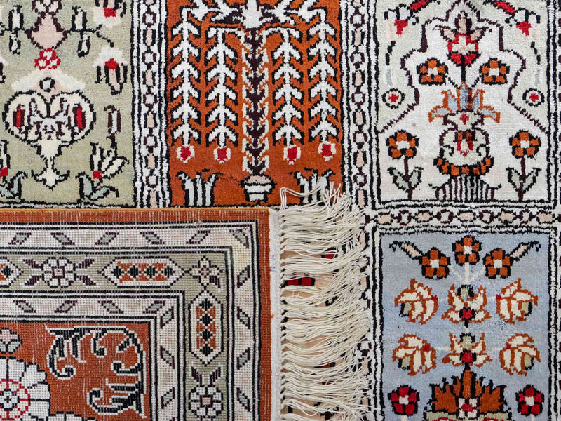 Seidenteppich - China Seide - 268 x 181 cm - hellgrau