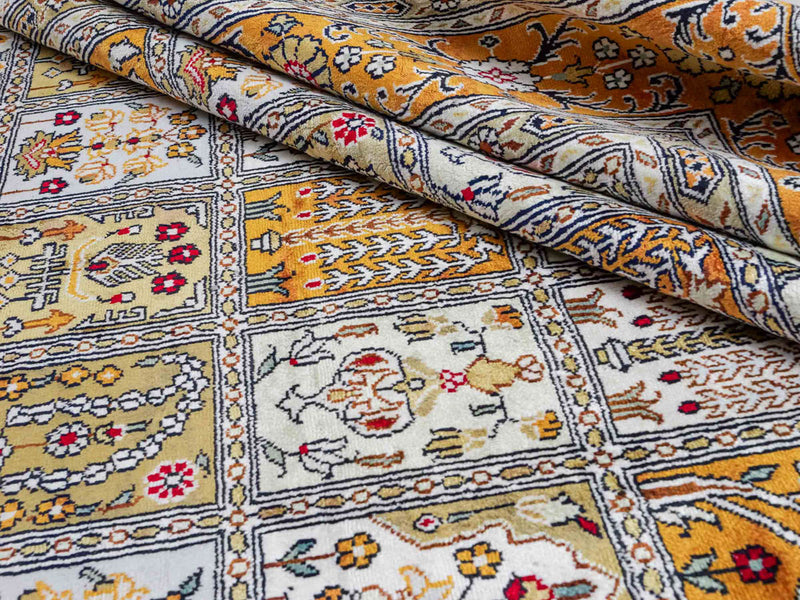 Seidenteppich - China Seide - 267 x 181 cm - dunkelbeige