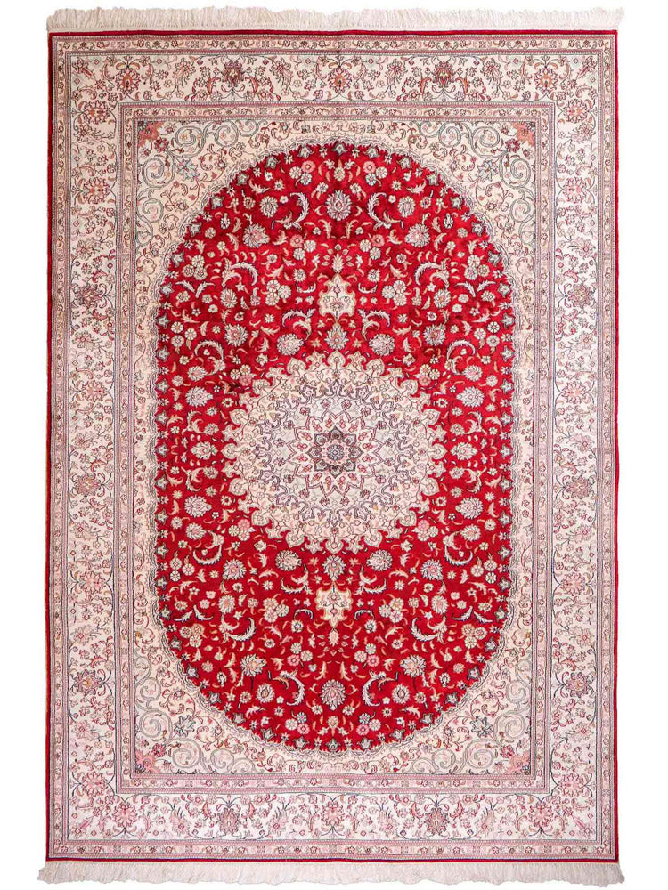 Seidenteppich - China Seide - 263 x 180 cm - rot