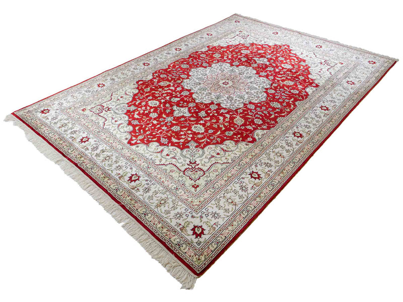 Seidenteppich - China Seide - 272 x 188 cm - rot