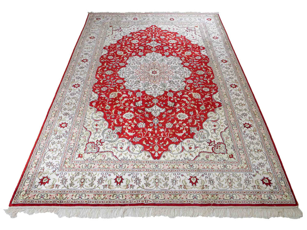 Seidenteppich - China Seide - 272 x 188 cm - rot