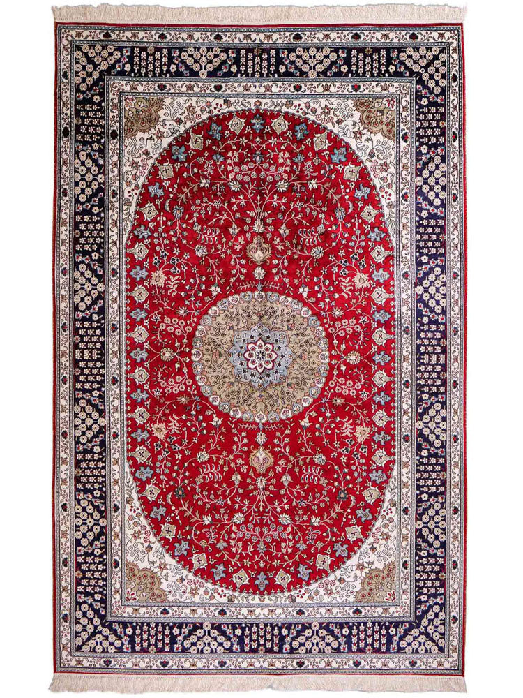 Seidenteppich - China Seide - 246 x 152 cm - rot