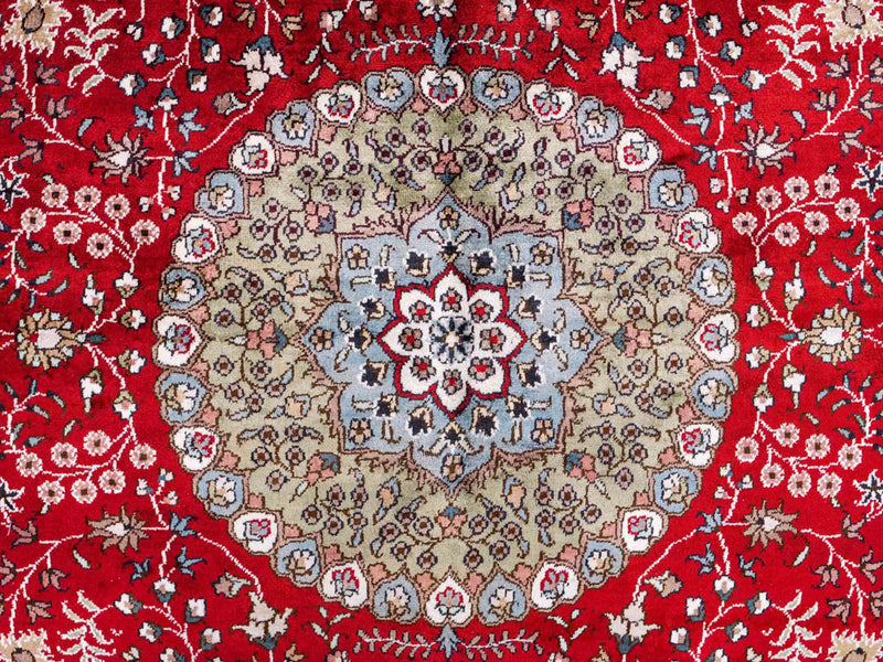 Seidenteppich - China Seide - 246 x 152 cm - rot