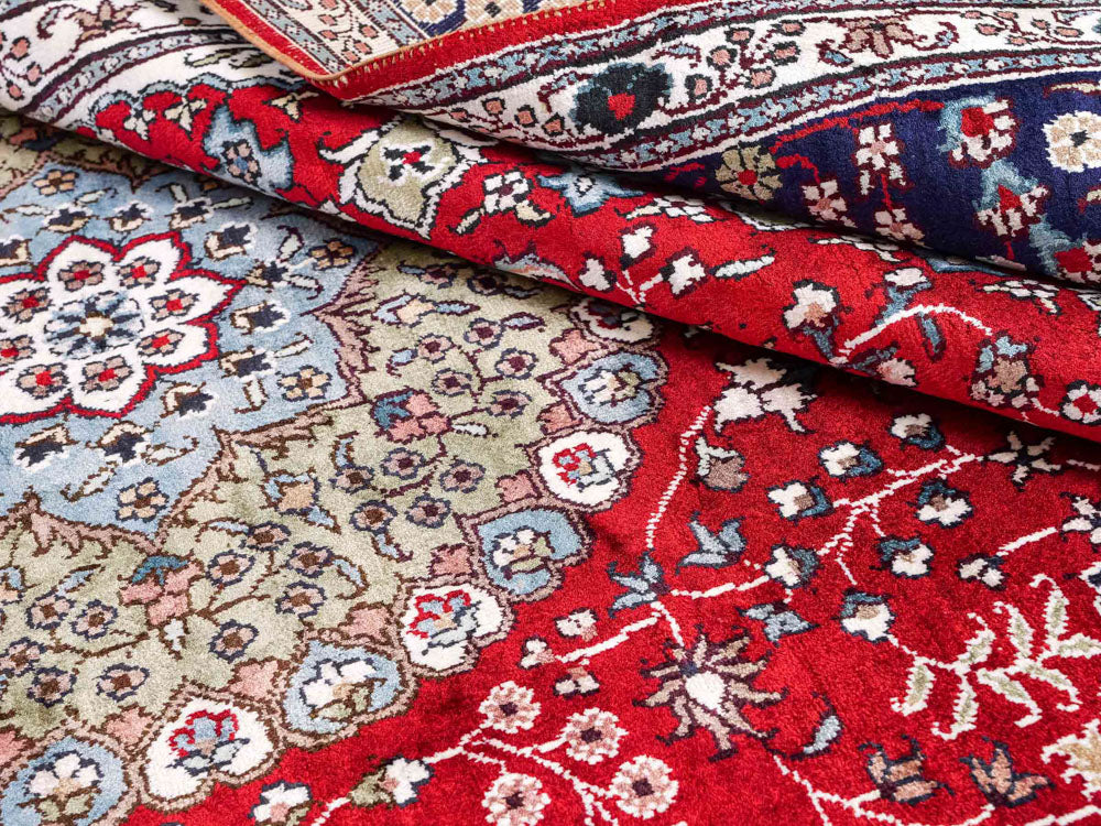 Seidenteppich - China Seide - 246 x 152 cm - rot