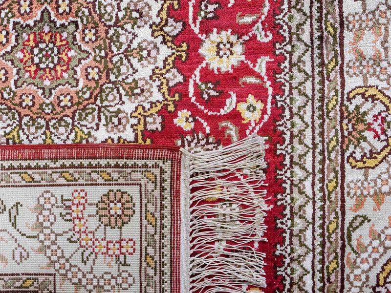 Seidenteppich - China Seide - 120 x 75 cm - rot