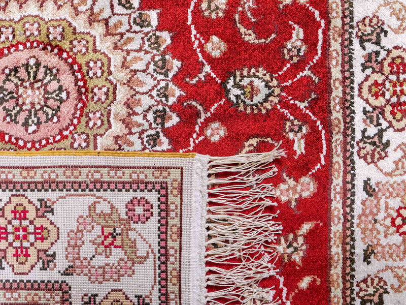 Seidenteppich - China Seide - 117 x 77 cm - rot