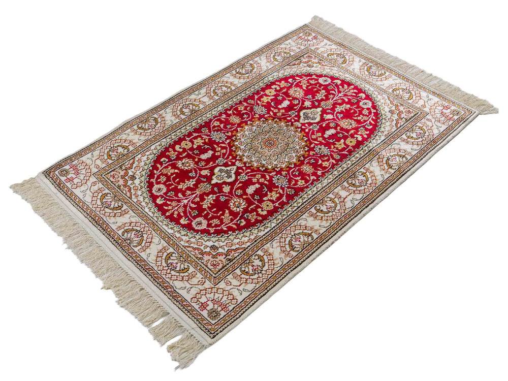 Seidenteppich - China Seide - 122 x 81 cm - rot