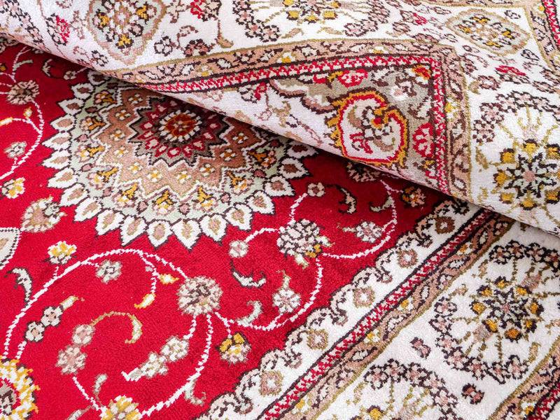 Seidenteppich - China Seide - 120 x 77 cm - rot