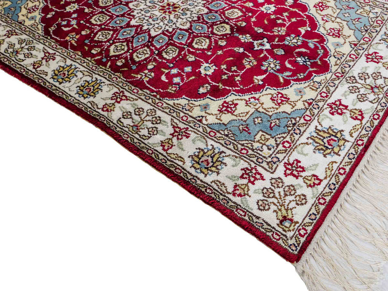 Seidenteppich - China Seide - 87 x 56 cm - rot