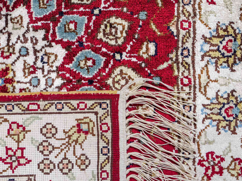 Seidenteppich - China Seide - 87 x 56 cm - rot