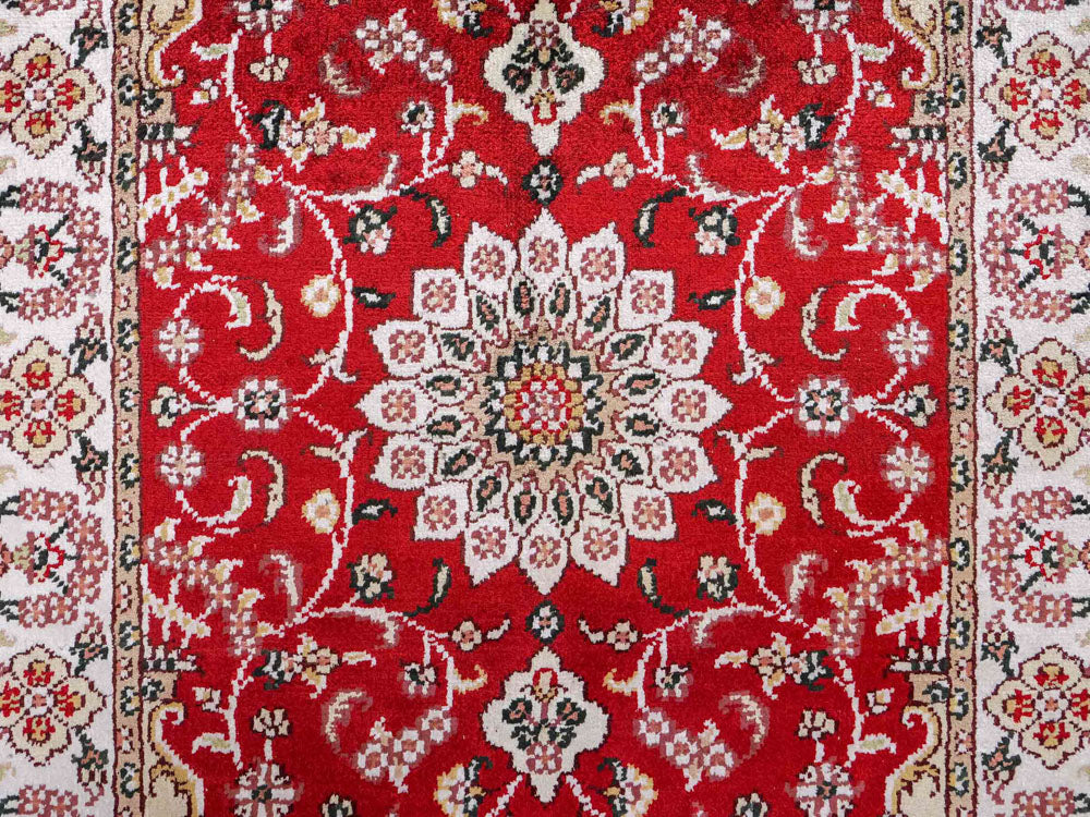 Seidenteppich - China Seide - 91 x 62 cm - rot