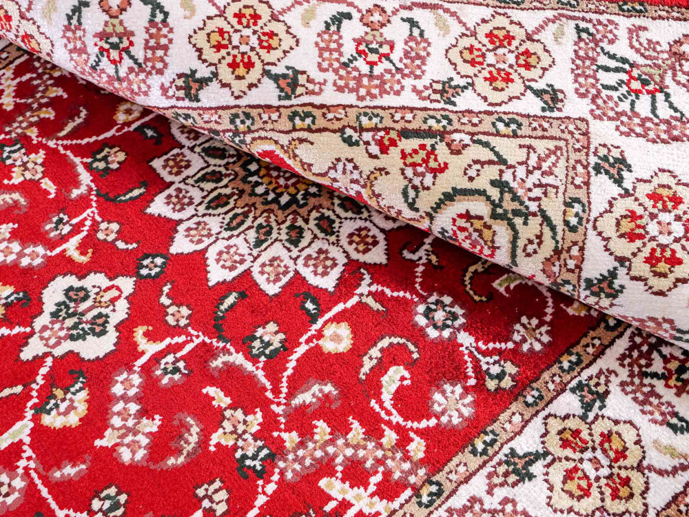 Seidenteppich - China Seide - 91 x 62 cm - rot