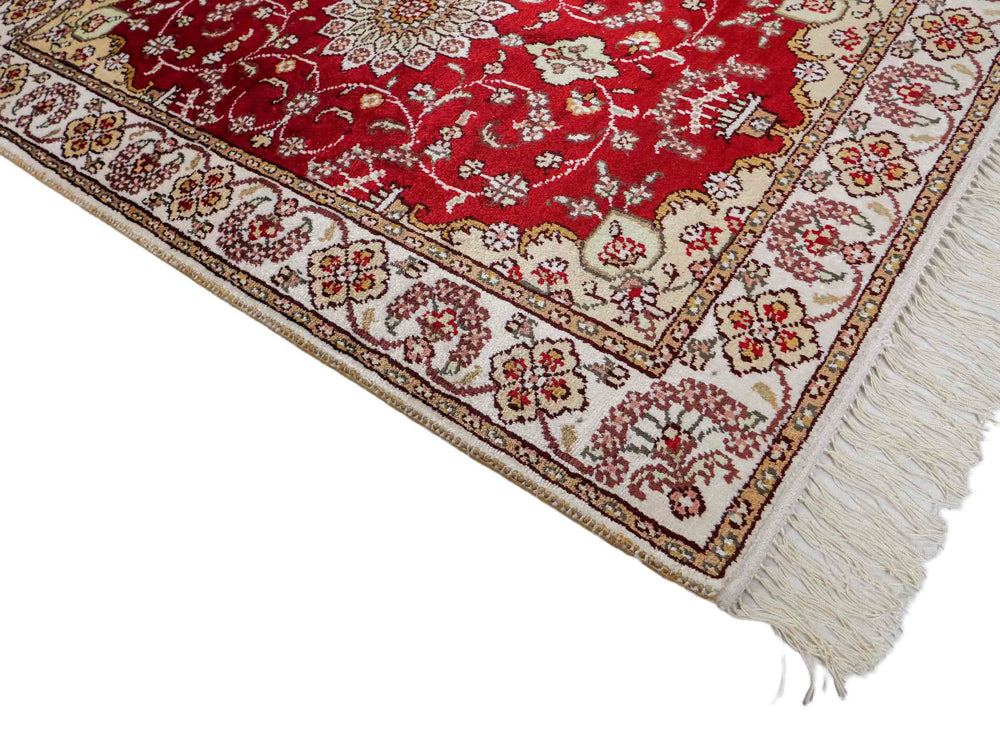 Seidenteppich - China Seide - 90 x 62 cm - rot