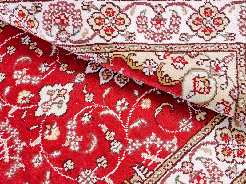 Seidenteppich - China Seide - 90 x 62 cm - rot