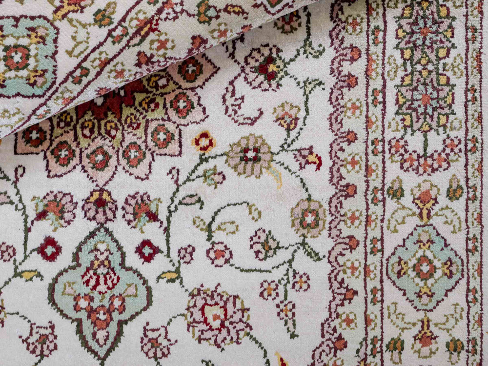 Seidenteppich - China Seide - 89 x 59 cm - beige