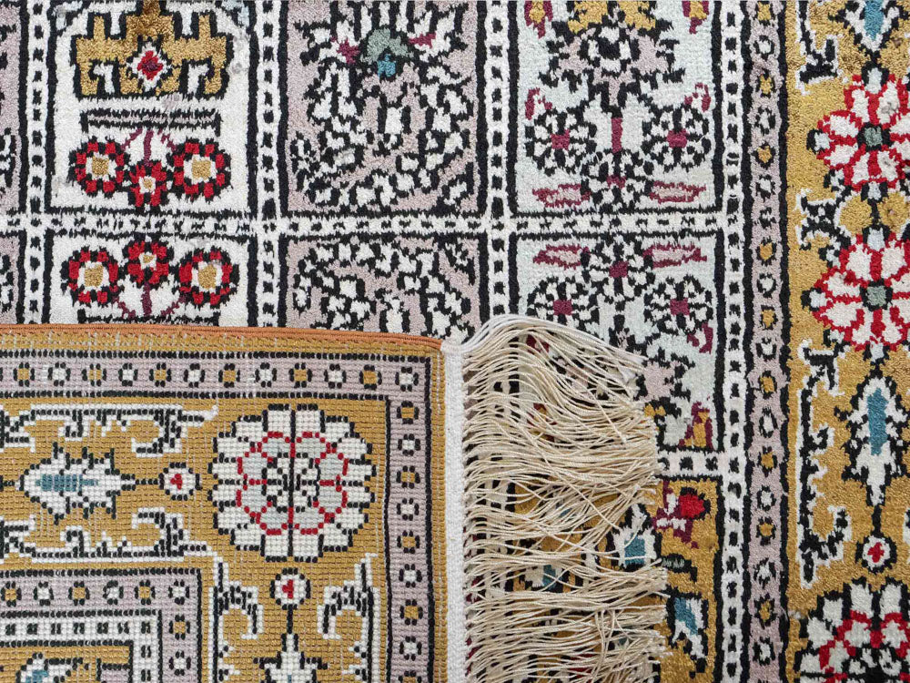 Seidenteppich - China Seide - 93 x 63 cm - mehrfarbig