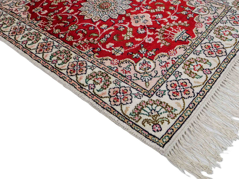 Seidenteppich - China Seide - 89 x 62 cm - rot