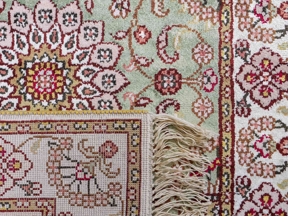 Seidenteppich - China Seide - 92 x 63 cm - sand