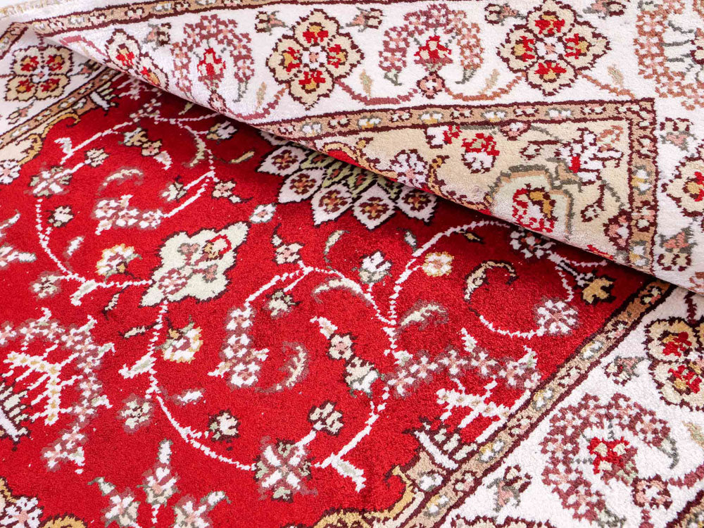 Seidenteppich - China Seide - 89 x 62 cm - rot