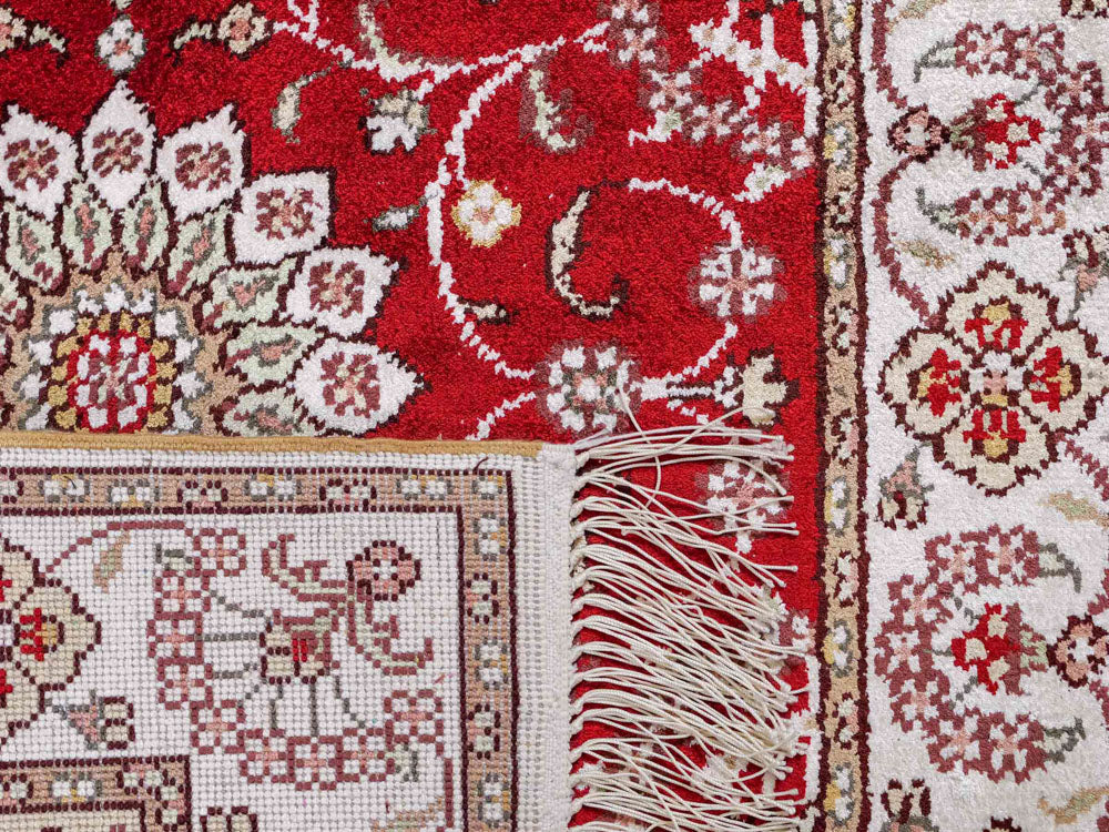 Seidenteppich - China Seide - 89 x 62 cm - rot