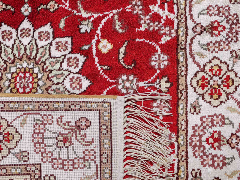 Seidenteppich - China Seide - 89 x 62 cm - rot