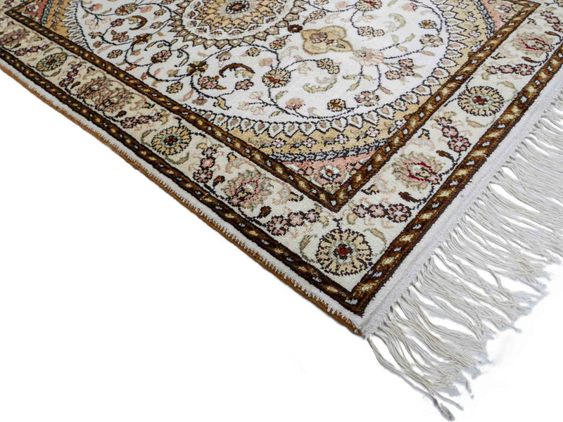 Seidenteppich - China Seide - 89 x 61 cm - creme