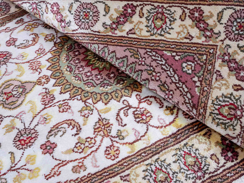 Seidenteppich - China Seide - 90 x 59 cm - creme