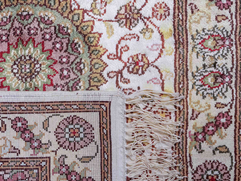 Seidenteppich - China Seide - 90 x 59 cm - creme