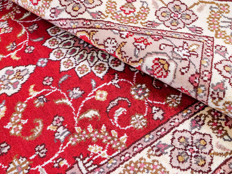 Seidenteppich - China Seide - 91 x 60 cm - rot