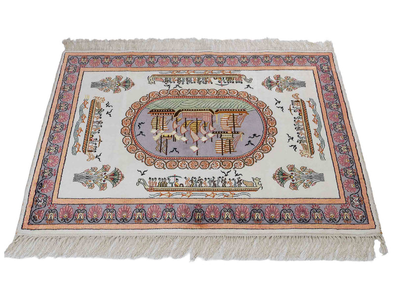 Seidenteppich - China Seide - 123 x 91 cm - beige