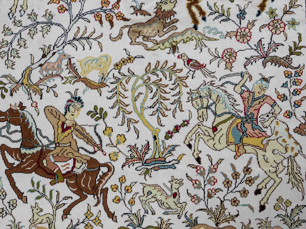 Seidenteppich - China Seide - 180 x 123 cm - beige