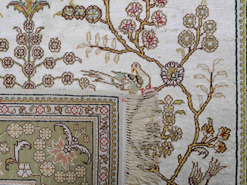 Seidenteppich - China Seide - 183 x 124 cm - beige