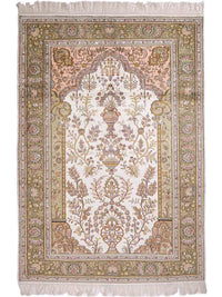 Seidenteppich - China Seide - 181 x 123 cm - beige