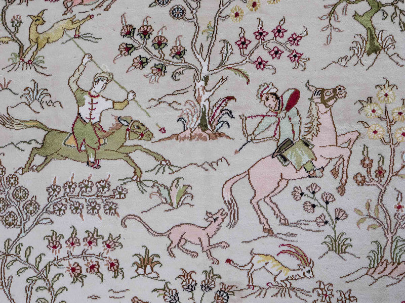 Seidenteppich - China Seide - 183 x 125 cm - beige