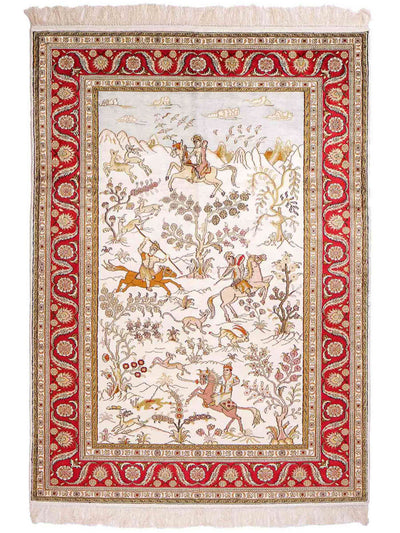 China Seide Teppich 125x184cm - Orientteppich