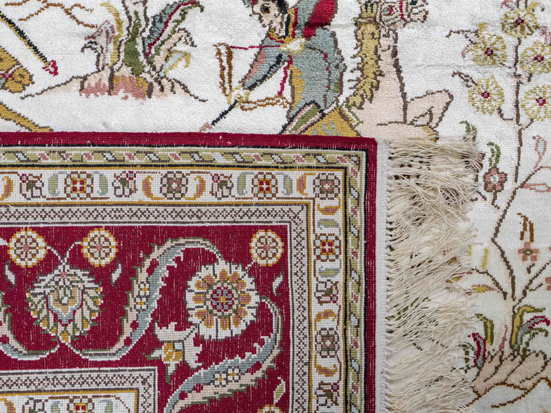 Seidenteppich - China Seide - 180 x 123 cm - beige