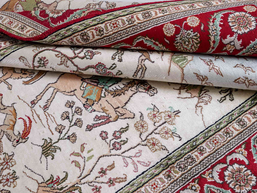 Seidenteppich - China Seide - 180 x 124 cm - beige