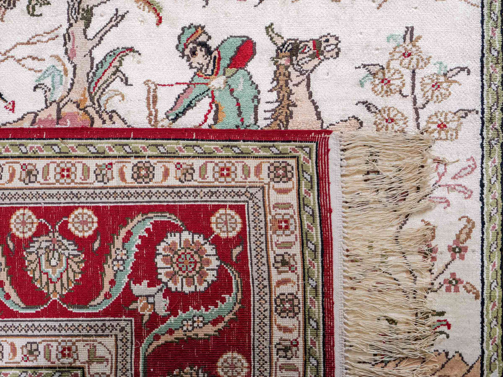 Seidenteppich - China Seide - 180 x 124 cm - beige