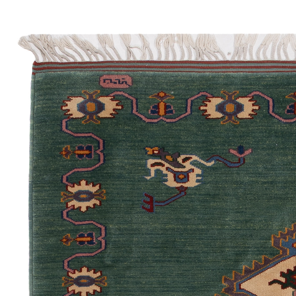 Ziegler Teppich - 180 x 150 cm - grün