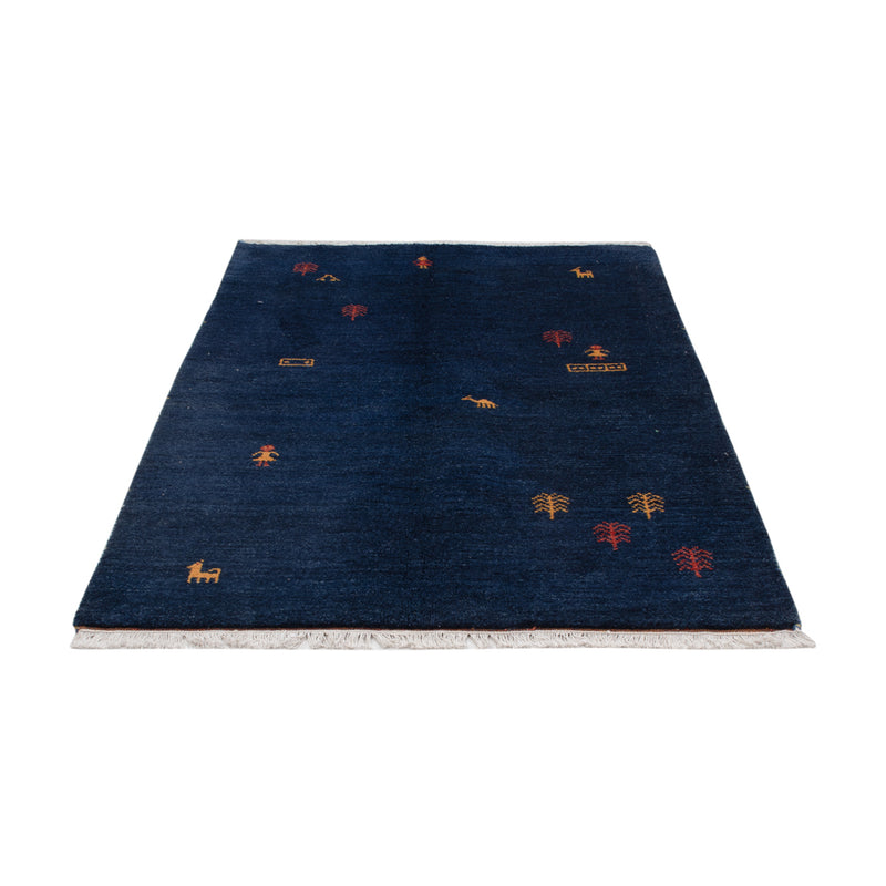 Gabbeh Teppich - Perser - 186 x 124 cm - dunkelblau
