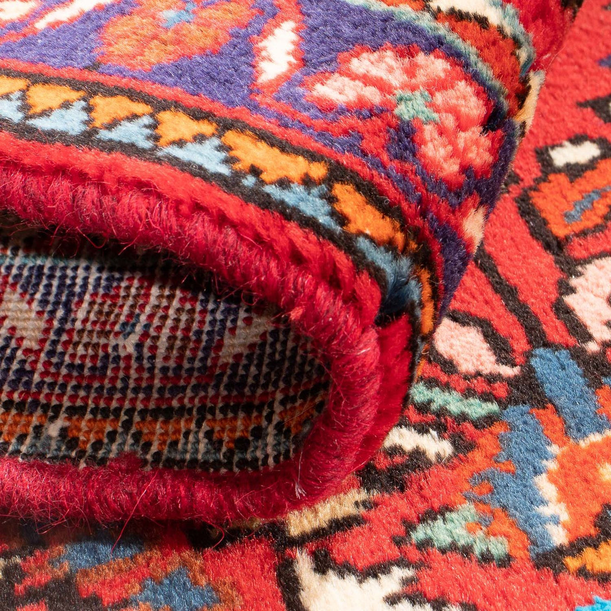 Perserteppich - Nomadic - 81 x 63 cm - rot