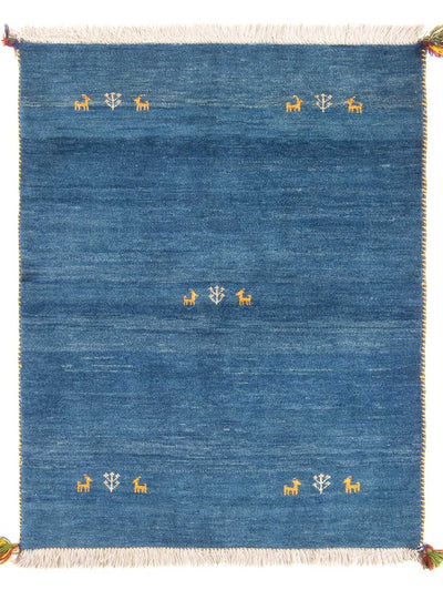 Gabbeh Persisch Teppich 106x145cm - Perserteppich Wollteppich