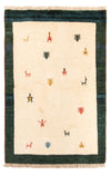 Gabbeh Persisch Teppich 100x152cm - Perserteppich Wollteppich - Rechteckig / Mehrfarbig / 100 x 152 cm Rechteckig