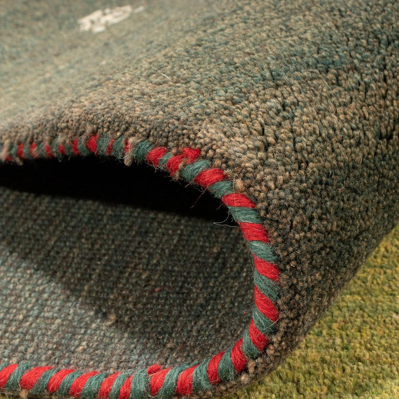 Gabbeh Teppich - Perser - 302 x 200 cm - grün