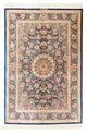 Seidenteppich - Ghom Seide - Premium - 152 x 100 cm - dunkelblau